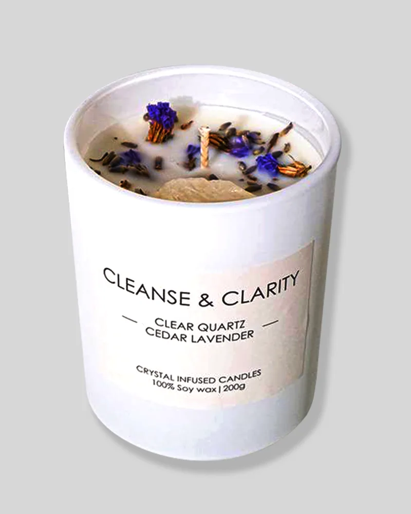 Crystal Candle – Cleanse & Clarity
